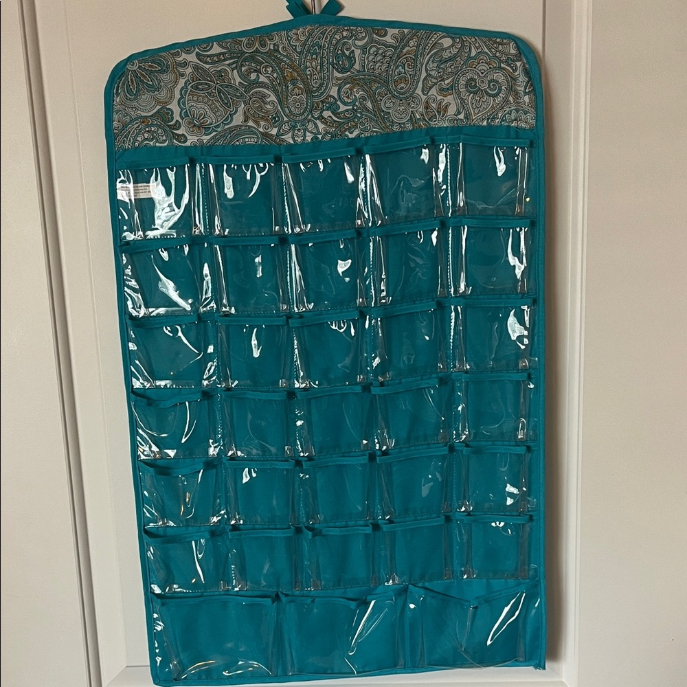 Hanging Turquoise Jewelry Organizer - Picture 3 of 6